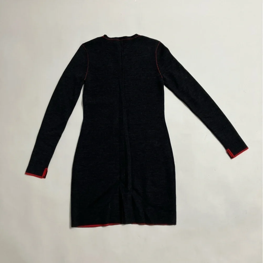 RAG & BONE inside out stitch long sleeve mini dress - Picture 4 of 5